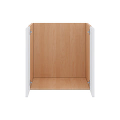 Modernform Cabinet Matte White 24" W X 24" H X 21" D Vanity Floating Full Height Double Door Cabinet