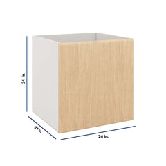 Modernform Cabinet Natural Oak 24" W X 24" H X 21" D Vanity Floating Full Height Single Door Cabinet