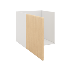 Modernform Cabinet Natural Oak 24" W X 24" H X 21" D Vanity Floating Full Height Single Door Cabinet