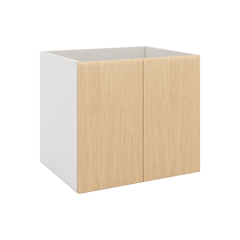 Modernform Cabinet Natural Oak 27" W X 24" H X 21" D Vanity Floating Full Height Double Door Cabinet