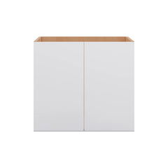 Modernform Cabinet Matte White 27" W X 24" H X 21" D Vanity Floating Full Height Double Door Cabinet