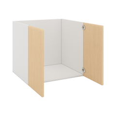 Modernform Cabinet Natural Oak 27" W X 24" H X 21" D Vanity Floating Full Height Double Door Cabinet
