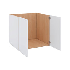 Modernform Cabinet Matte White 27" W X 24" H X 21" D Vanity Floating Full Height Double Door Cabinet