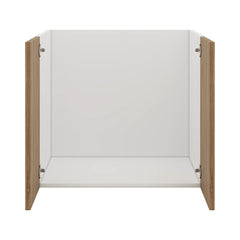 Modernform Cabinet Walnut 27" W X 24" H X 21" D Vanity Floating Full Height Double Door Cabinet