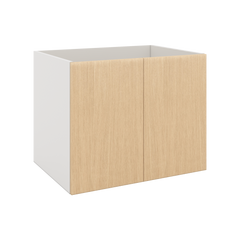 Modernform Cabinet Natural Oak 30" W X 24" H X 21" D Vanity Floating Full Height Double Door Cabinet