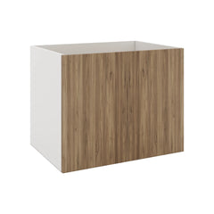 Modernform Cabinet Walnut 30" W X 24" H X 21" D Vanity Floating Full Height Double Door Cabinet