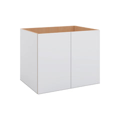 Modernform Cabinet Matte White 30" W X 24" H X 21" D Vanity Floating Full Height Double Door Cabinet