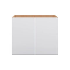 Modernform Cabinet Matte White 30" W X 24" H X 21" D Vanity Floating Full Height Double Door Cabinet
