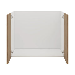Modernform Cabinet Walnut 30" W X 24" H X 21" D Vanity Floating Full Height Double Door Cabinet