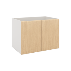 Modernform Cabinet Natural Oak 33" W X 24" H X 21" D Vanity Floating Full Height Double Door Cabinet