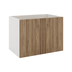 Modernform Cabinet Walnut 33" W X 24" H X 21" D Vanity Floating Full Height Double Door Cabinet