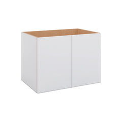 Modernform Cabinet Matte White 33" W X 24" H X 21" D Vanity Floating Full Height Double Door Cabinet