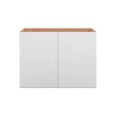Modernform Cabinet Matte White 33" W X 24" H X 21" D Vanity Floating Full Height Double Door Cabinet
