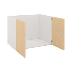 Modernform Cabinet Natural Oak 33" W X 24" H X 21" D Vanity Floating Full Height Double Door Cabinet