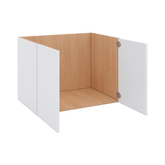 Modernform Cabinet Matte White 33" W X 24" H X 21" D Vanity Floating Full Height Double Door Cabinet