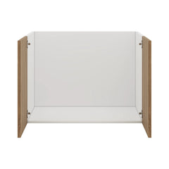 Modernform Cabinet Walnut 33" W X 24" H X 21" D Vanity Floating Full Height Double Door Cabinet