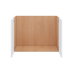 Modernform Cabinet Matte White 33" W X 24" H X 21" D Vanity Floating Full Height Double Door Cabinet