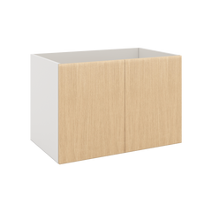 Modernform Cabinet Natural Oak 36" W X 24" H X 21" D Vanity Floating Full Height Double Door Cabinet