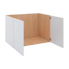 Modernform Cabinet Gloss White 36" W X 24" H X 21" D Vanity Floating Full Height Double Door Cabinet