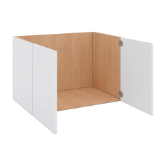 Modernform Cabinet Matte White 36" W X 24" H X 21" D Vanity Floating Full Height Double Door Cabinet
