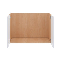 Modernform Cabinet Gloss White 36" W X 24" H X 21" D Vanity Floating Full Height Double Door Cabinet
