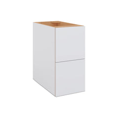 Modernform Cabinet Matte White 12" W X 24" H X 21" D Vanity Floating Drawers Cabinet