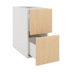 Modernform Cabinet Natural Oak 12" W X 24" H X 21" D Vanity Floating Drawers Cabinet
