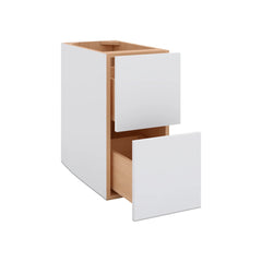 Modernform Cabinet Matte White 12" W X 24" H X 21" D Vanity Floating Drawers Cabinet