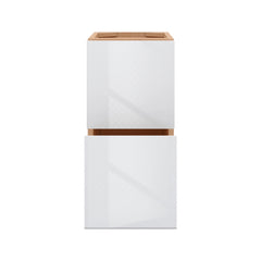 Modernform Cabinet Gloss White 12" W X 24" H X 21" D Vanity Floating Drawers Cabinet