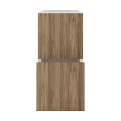 Modernform Cabinet Walnut 12" W X 24" H X 21" D Vanity Floating Drawers Cabinet