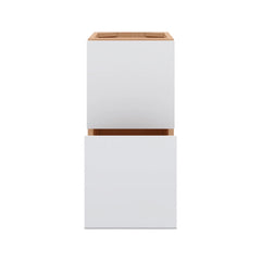 Modernform Cabinet Matte White 12" W X 24" H X 21" D Vanity Floating Drawers Cabinet