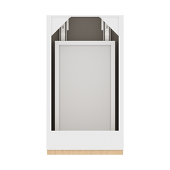 Modernform Cabinet Natural Oak 12" W X 24" H X 21" D Vanity Floating Drawers Cabinet