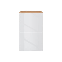 Modernform Cabinet Gloss White 15" W X 24" H X 21" D Vanity Floating Drawers Cabinet