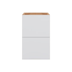 Modernform Cabinet Matte White 15" W X 24" H X 21" D Vanity Floating Drawers Cabinet