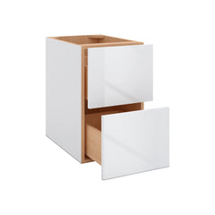 Modernform Cabinet Gloss White 15" W X 24" H X 21" D Vanity Floating Drawers Cabinet