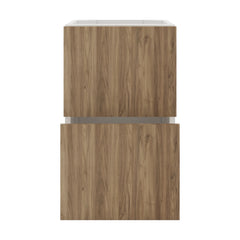 Modernform Cabinet Walnut 15" W X 24" H X 21" D Vanity Floating Drawers Cabinet