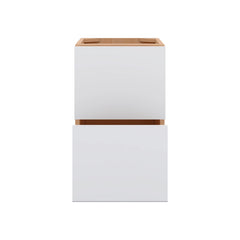 Modernform Cabinet Matte White 15" W X 24" H X 21" D Vanity Floating Drawers Cabinet