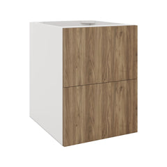 Modernform Cabinet Walnut 18" W X 24" H X 21" D Vanity Floating Drawers Cabinet