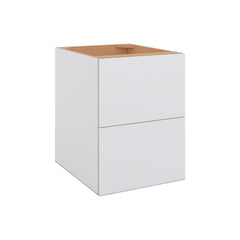 Modernform Cabinet Matte White 18" W X 24" H X 21" D Vanity Floating Drawers Cabinet