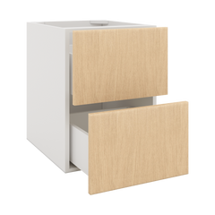Modernform Cabinet Natural Oak 18" W X 24" H X 21" D Vanity Floating Drawers Cabinet