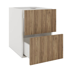 Modernform Cabinet Walnut 18" W X 24" H X 21" D Vanity Floating Drawers Cabinet