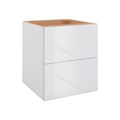 Modernform Cabinet Gloss White 21" W X 24" H X 21" D Vanity Floating Drawers Cabinet