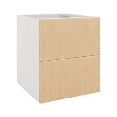Modernform Cabinet Natural Oak 21" W X 24" H X 21" D Vanity Floating Drawers Cabinet