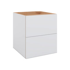 Modernform Cabinet Matte White 21" W X 24" H X 21" D Vanity Floating Drawers Cabinet