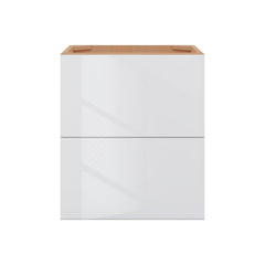 Modernform Cabinet Gloss White 21" W X 24" H X 21" D Vanity Floating Drawers Cabinet