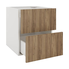 Modernform Cabinet Walnut 21" W X 24" H X 21" D Vanity Floating Drawers Cabinet