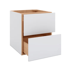 Modernform Cabinet Matte White 21" W X 24" H X 21" D Vanity Floating Drawers Cabinet