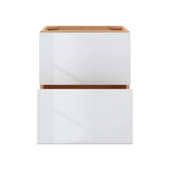 Modernform Cabinet Gloss White 21" W X 24" H X 21" D Vanity Floating Drawers Cabinet