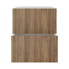 Modernform Cabinet Walnut 21" W X 24" H X 21" D Vanity Floating Drawers Cabinet