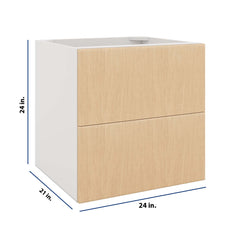 Modernform Cabinet Natural Oak 24" W X 24" H X 21" D Vanity Floating Drawers Cabinet
